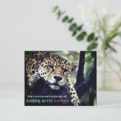 ツリー写真の怠惰なジャガー シーズンポストカード (スタンド正面)