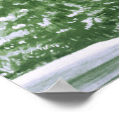 ツリー冬の結婚式のグレー12テーブルの座席表 ポスター (角)