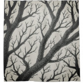 ツリー分岐シャワーカーテン シャワーカーテン (正面)