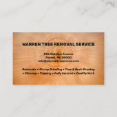 ツリー削除サービス会社 名刺 (裏面)