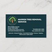 ツリー削除サービス会社 名刺 (正面)