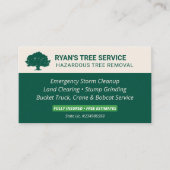 ツリー削除サービス名刺 名刺 (正面)