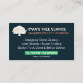 ツリー削除サービス名刺 名刺 (正面)