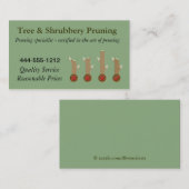 ツリー剪定名刺の例のカスタマイズ 名刺 (正面/裏面)