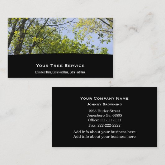 ツリー名刺 名刺 (正面/裏面)