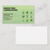 ツリー図形 |造園ロゴ名刺 名刺 (正面/裏面)