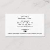 ツリー地主造園エンブレムブシンビジネス 名刺 (裏面)