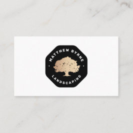 ツリー地主造園エンブレムブシンビジネス 名刺