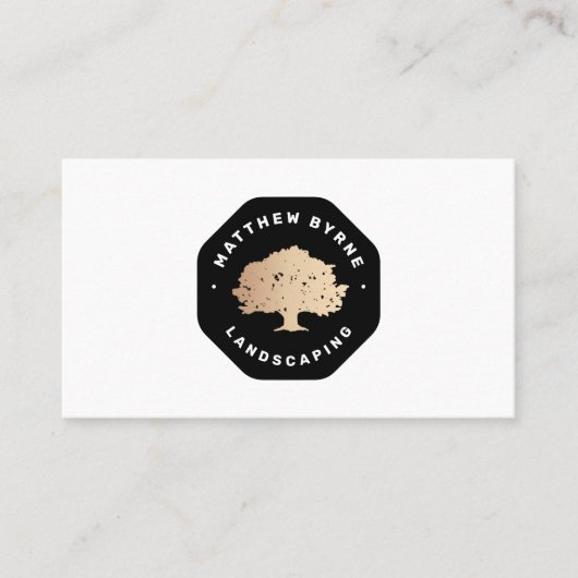 ツリー地主造園エンブレムブシンビジネス 名刺 (正面)