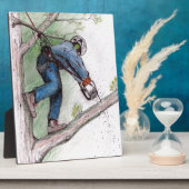 ツリー外科医のアーボリスト フォトプラーク (側面)