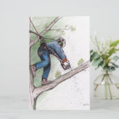 ツリー外科医のアーボリスト 便箋 (スタンド正面)