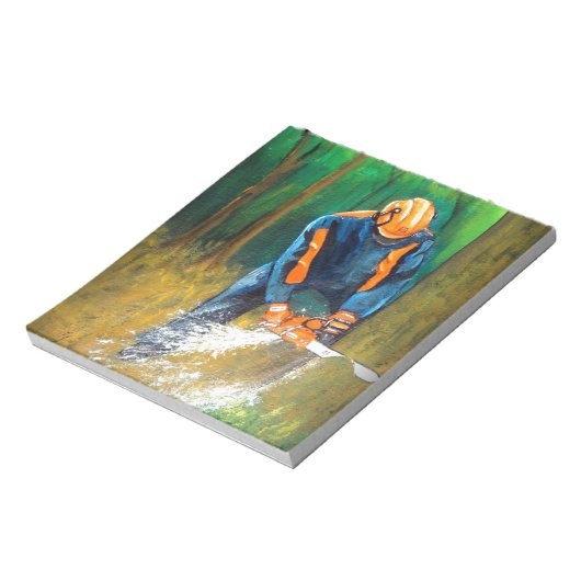 ツリー外科医アルボリストのクリスマスプレゼント誕生日 ノートパッド (回転)