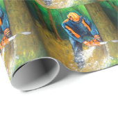 ツリー外科医アルボリストのクリスマスプレゼント誕生日 ラッピングペーパー (ロールコーナー)