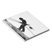 ツリー外科医アルボリストのクリスマスプレゼント贈り物 ノートパッド (アングル)