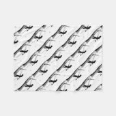 ツリー外科医アルボリストのクリスマスプレゼント贈り物 フリースブランケット (正面(横))