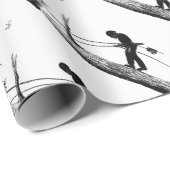 ツリー外科医アルボリストのクリスマスプレゼント贈り物 ラッピングペーパー (ロールコーナー)