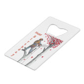 ツリー外科医アルボリスト誕生日カード クレジットカード栓抜き (正面アングル)