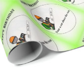 ツリー外科医アルボリスト誕生日プレゼント ラッピングペーパー (ロールコーナー)