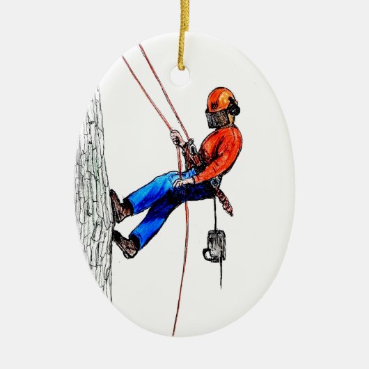 ツリー外科医アルボリスト・フォレスター セラミックオーナメント (正面)