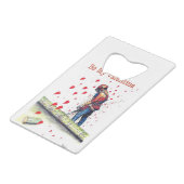 ツリー外科医Arboristバレンタインカード クレジットカード栓抜き (裏面アングル)