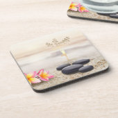 ツリー女性シルエット禅石 コースター (左側)