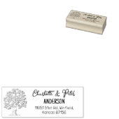 ツリー差出人住所ファミリ ラバースタンプ (押印)