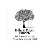 ツリー差出人住所ファミリ ラバースタンプ (インプリント)