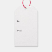 ツリー市松模様にギフトのラベル ギフトタグ (裏面)