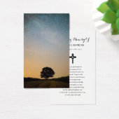 ツリー悔やみや弔慰葬儀記念祈りの言葉カード (デスク)