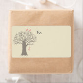 ツリー愛の鳥カスタムの出荷ラベル ラベル (インサイチュ)