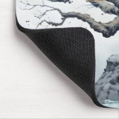 ツリー抽象芸術青 マウスパッド (コーナー)