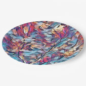 ツリー抽象芸術 ペーパープレート (アングル)