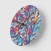 ツリー抽象芸術 ラウンド壁時計 (傾斜)