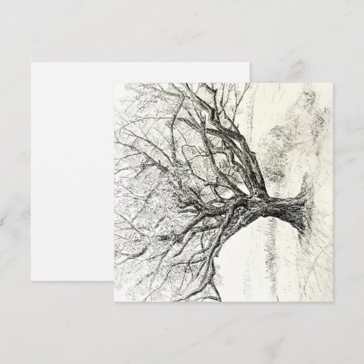 ツリー招待状 招待状 (正面/裏面)