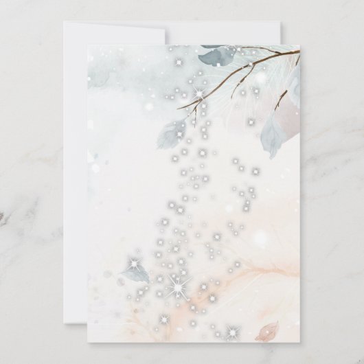 ツリー支店赤トラック会社パーティー 招待状 (裏面)