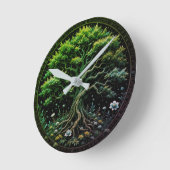 ツリー時間 ラウンド壁時計 (傾斜)