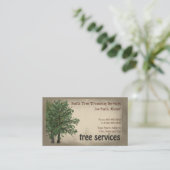 ツリー気にトリミングサービス名刺 名刺 (スタンド正面)