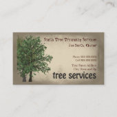 ツリー気にトリミングサービス名刺 名刺 (正面)