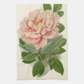 ツリー牡丹 – エレガントヴィンテージ植物学デザイン キッチンタオル (縦)