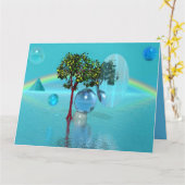 ツリー球 カード (黄色い花)