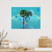 ツリー球 ポスター (キッチン)