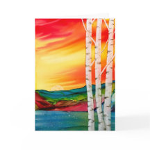 ツリー空白のグリーティングカード