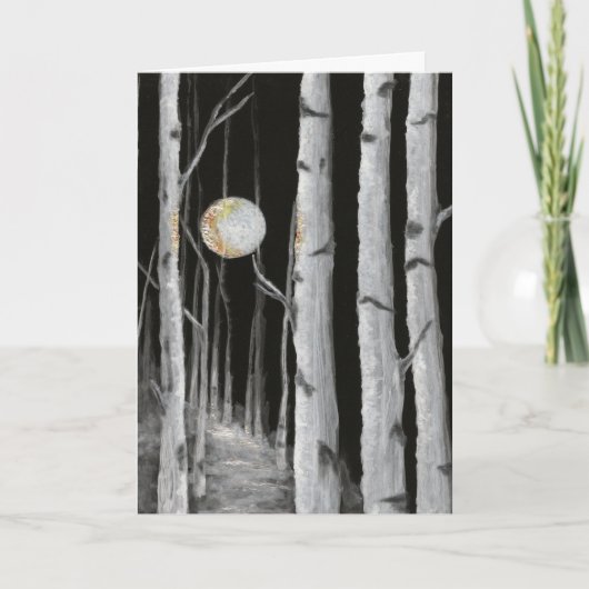 ツリー空白のグリーティングカード カード (正面)