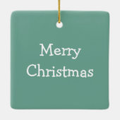 ツリー笑わされるカットホリデーオーナメントギフト セラミックオーナメント (裏面)