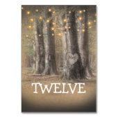 ツリー素朴および文字列ライトテーブル番号 テーブルナンバー (裏面)