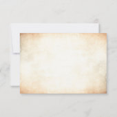 ツリー素朴ブランチ屋外結婚式RSVP 出欠カード (裏面)