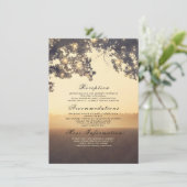 ツリー素朴ブランチDreamyの結婚詳細挿入 エンクロージャーカード (スタンド正面)