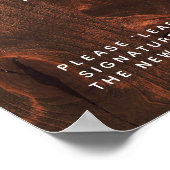 ツリー結婚のゲストブックオルタナティブ | 130葉 ポスター (角)