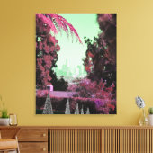 ツリー芸術的写真レトロシック・カリフォルニア キャンバスプリント (インサイチュ (リビング))