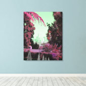 ツリー芸術的写真レトロシック・カリフォルニア キャンバスプリント (インサイチュ (ウッドフロア))